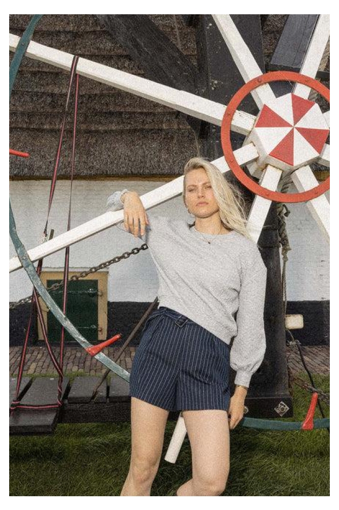 KABEL STRUCTUUR SWEATER 0304 213 MIDDENGRIJS